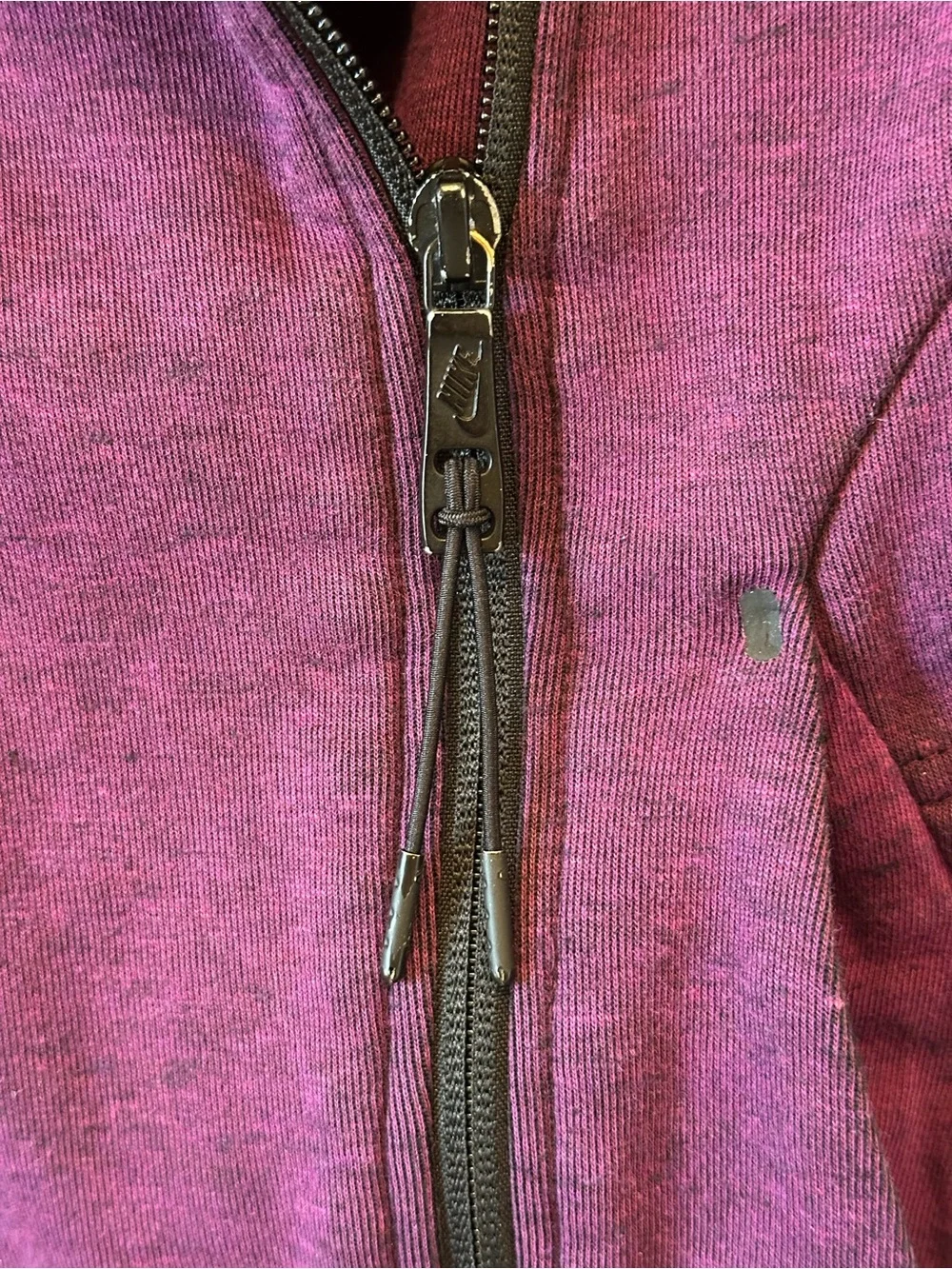 Long Nike Purple Wrap Hoodie